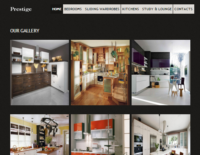 Website Design for Bedroom and Kitchen Designers